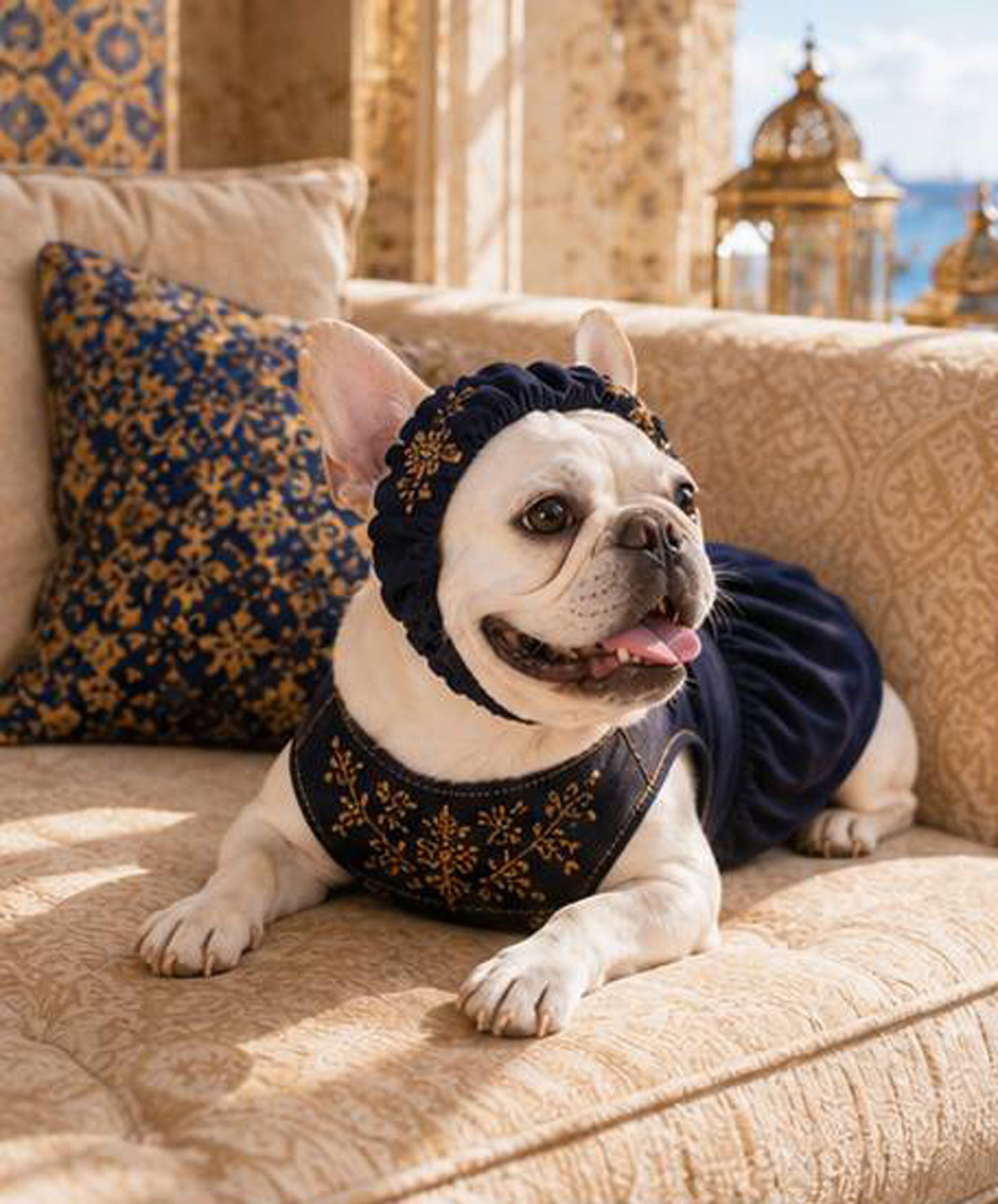 Flower Embroidary BAND◇RIO STYLE◇-dog resort wear-