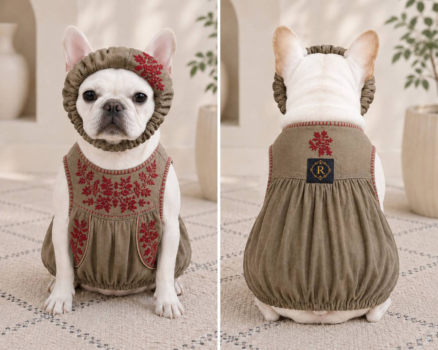 Flower Embroidary BAND◇RIO STYLE◇-dog resort wear-