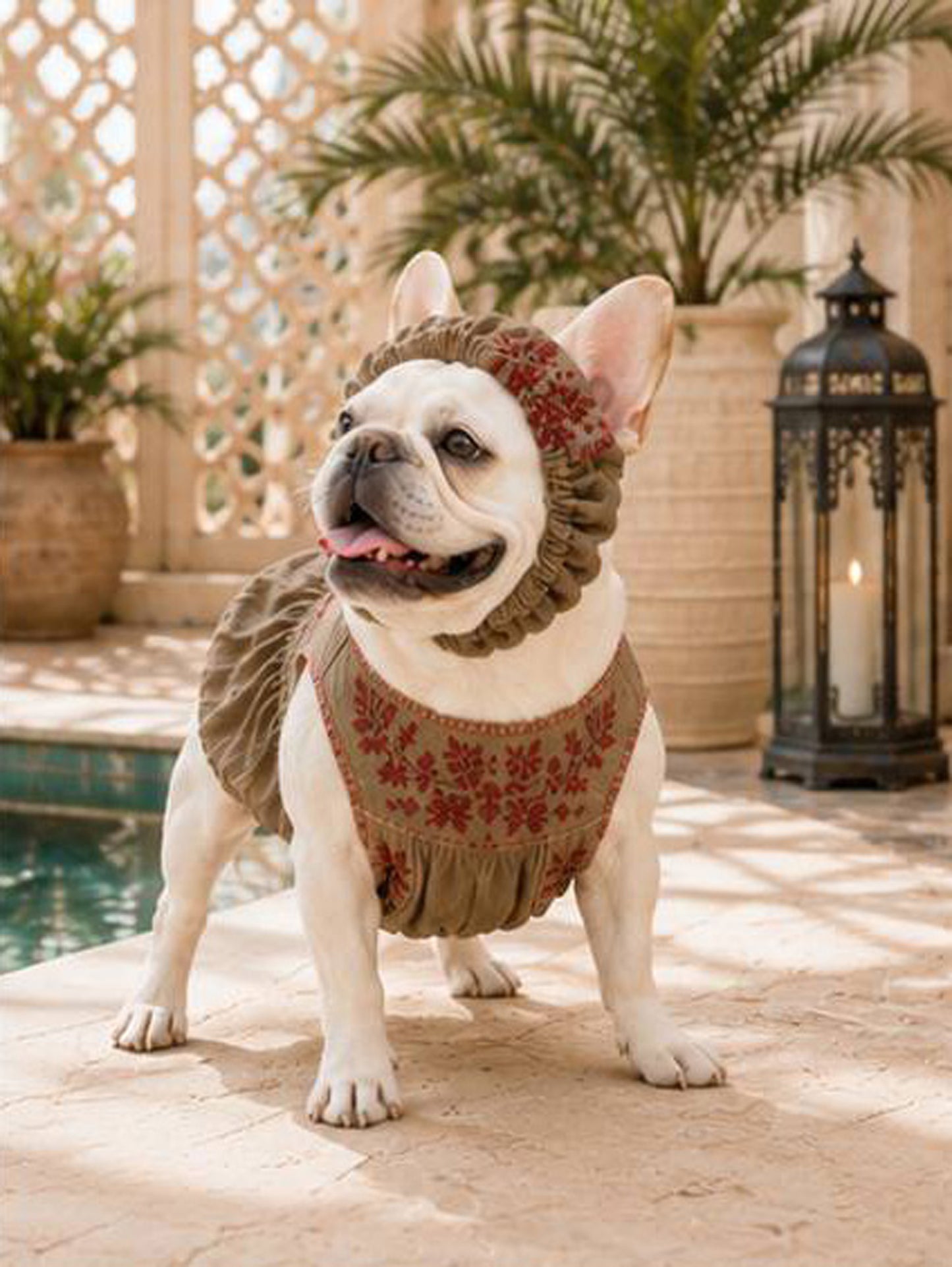 Flower Embroidary BAND◇RIO STYLE◇-dog resort wear-