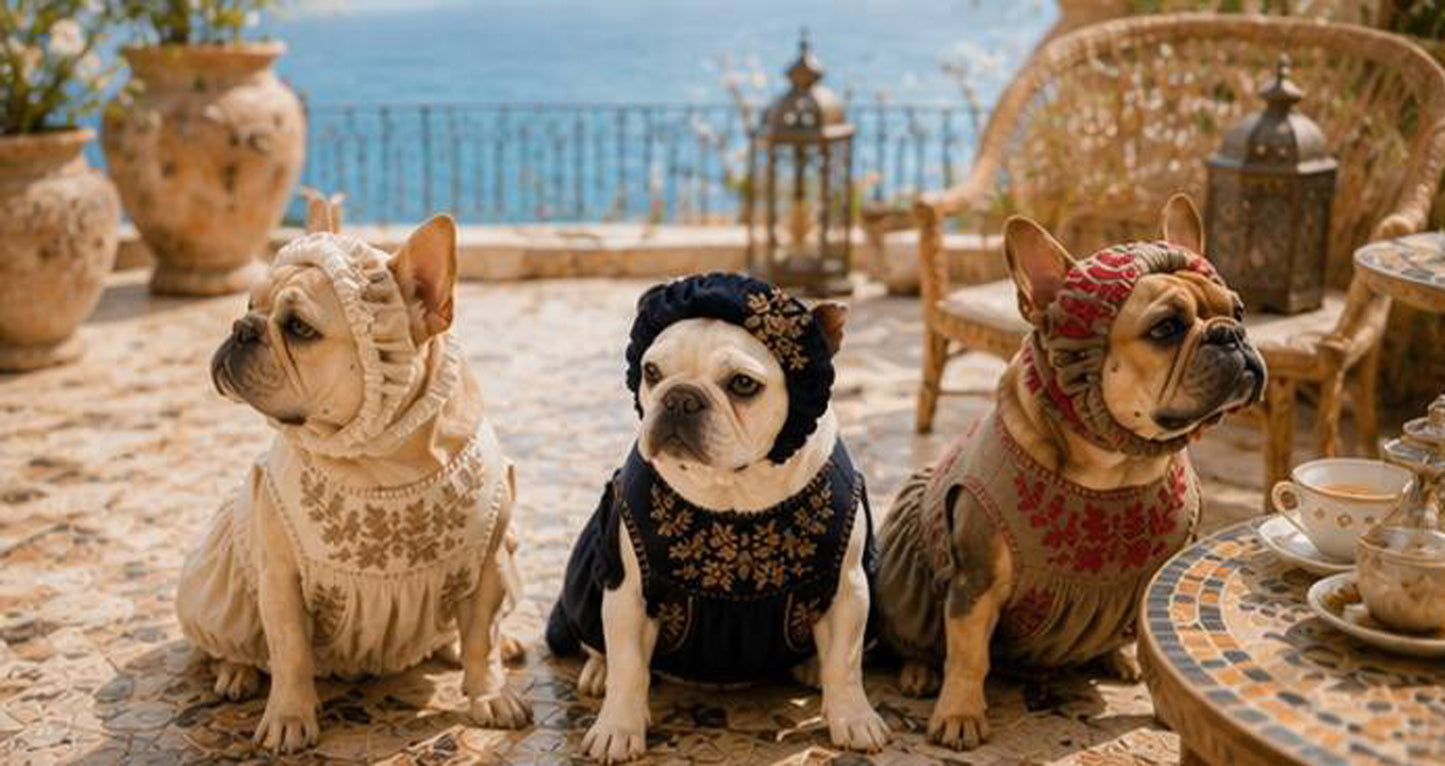 Flower Embroidary BAND◇RIO STYLE◇-dog resort wear-