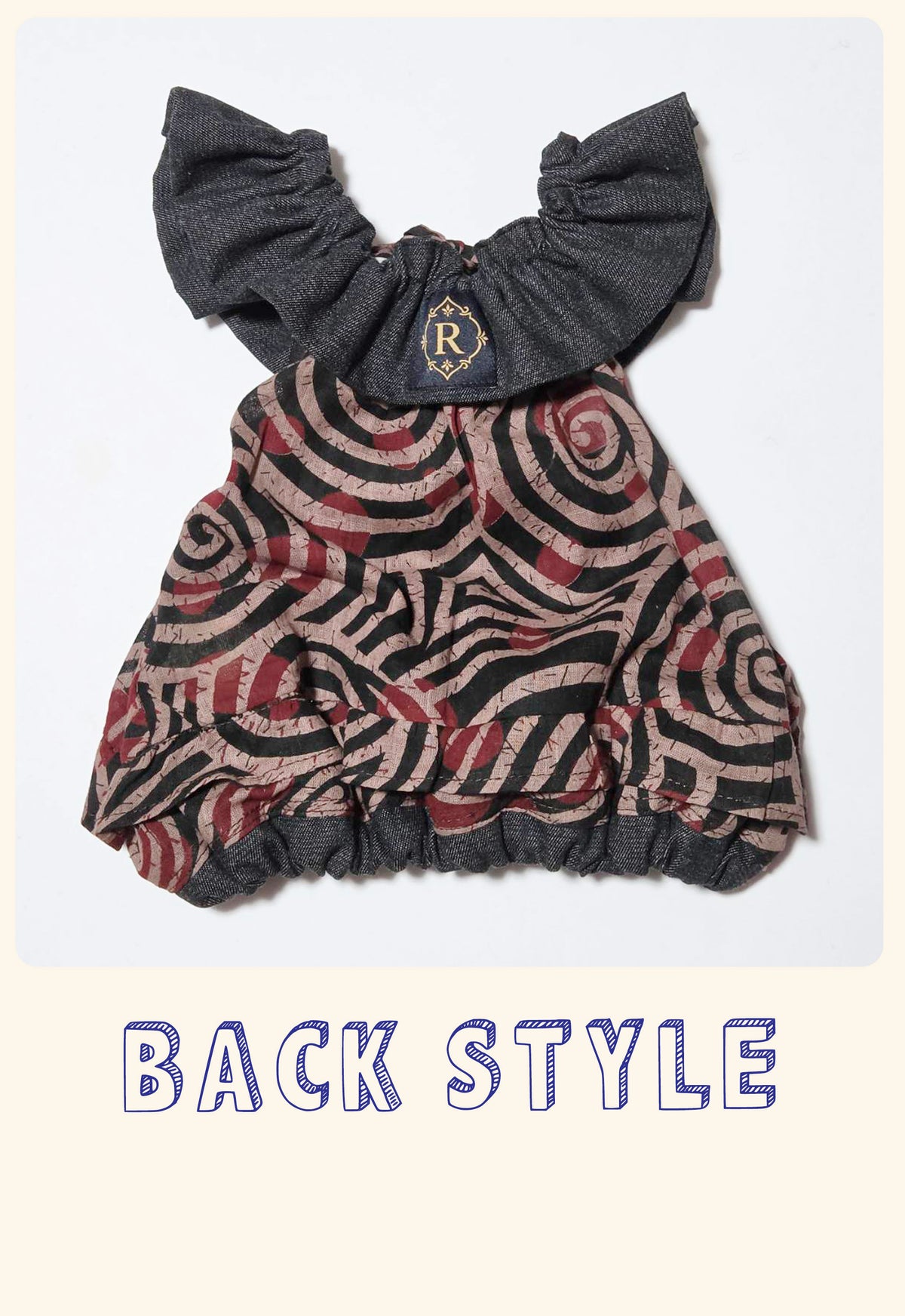 【10/25 NEW!!】AFRICAN BATIK PATTERN FRILL TOPS◇RIO STYLE◇-dog resort wear-
